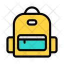 School Bag Collage Bag Backpack Icon