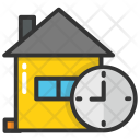 Clock House Time Icon