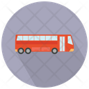 Red Bus Side View School Bus Bus Icon