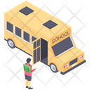 School Bus Transport Icon