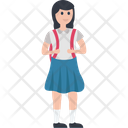 Pupil School Child Schoolgirl Icon