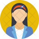 School Girl Student Icon
