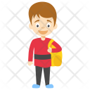 Schoolboy Cartoon Icon