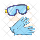 Science Goggle And Gloves Goggle Gloves Icon