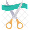 Scissor Ribbon Cutting Icon