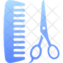 Scissors And Comb Icon