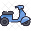 Moped Transport Scooter Icon