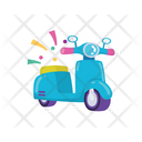 Scooter Transport Automobile Icon