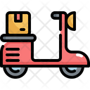 Bike Logistic Shipping Icon
