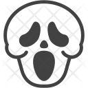 Scream Skeleton Halloween Icon