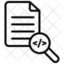 Script Icon - Download in Line Style