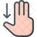Scroll Down Finger Icon
