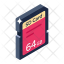 Sd Card Memory Card Microchip Icon