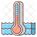 Sea Surface Temperature Water Temperature Hot Icon