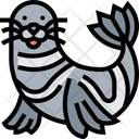 Seal Hooded Fauna Icon