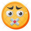 Sealed Lips Emoji Icon