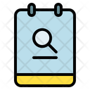 Note Search Magnifier Icon