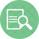 Clipboard Magnifying Search Article Icon