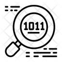 Search Binary Data Find Binary Code Search Binary Code Icon