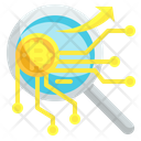 Search Bitcoin Analysis Icon