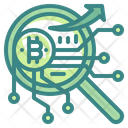 Search Bitcoin Analysis Icon