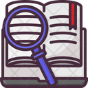 Knowledge Magnifying Glass Search Icon