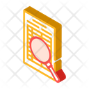 Document Research Isometric Icon