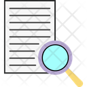 Search Document Document Magnifier Icon