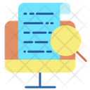 Search File In Monitor Icon