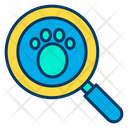 Footprint Search Footprint Paw Icon