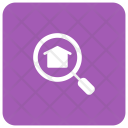 Magnifier Search House Icon
