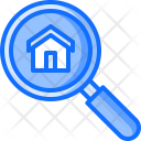 Search Magnifier Building Icon
