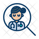 Search Lady Doctor Icon