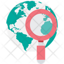 Search Location Earth Globe Icon