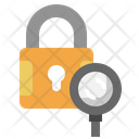 Search Lock Lock Magnifying Glass Icon