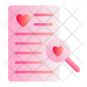 Search Love Romance Icon