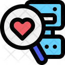 Search Love Love Robot Find Love Icon