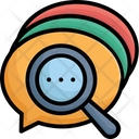 Bubble Chat Bubble Magnifying Icon
