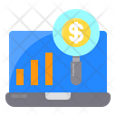 Growth Labtop Finance Icon