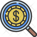 Search Money Research Loupe Icon