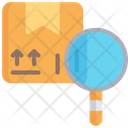 Search Parcel Barcode Scanning Logistics Icon