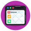 Web Domain Web Search Website Browsing Icon