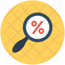 Searching Discount Magnifier Icon