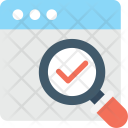 Searching Magnifier Browser Icon