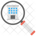 Magnifying Glass Surveying Icon