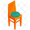 Orange Chair Furniture Icon