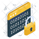 Secure Binary Data Secure Binary Code Digital Code Icon
