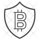 Secure Bitcoin Bitcoin Shield Icon