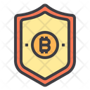 Security Money Bitcoin Cryptocurrency Secure Bitcoin Protected Bitcoin Icon