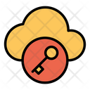 Cloud Key Password Icon